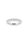 Badgley Mischka 14k Gold Round Lab Created Diamond Eternity Band Ring In Platinum