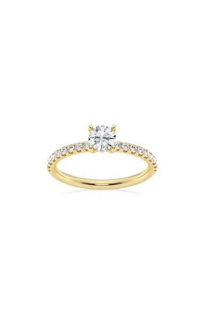 Badgley Mischka 14k Gold Round Lab Created Diamond Ring In Yellow