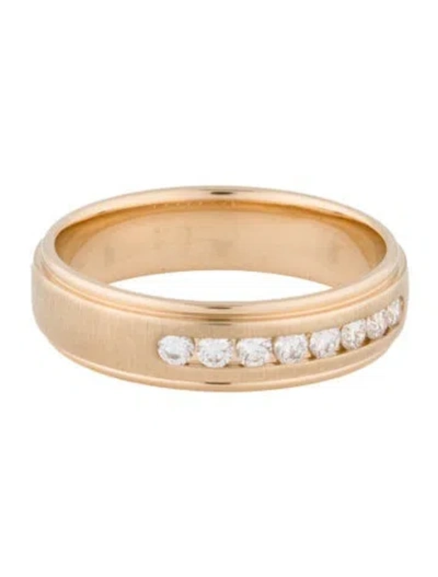 Pre-owned Badgley Mischka 14k Lab Grown Diamond Wedding Band In Multi