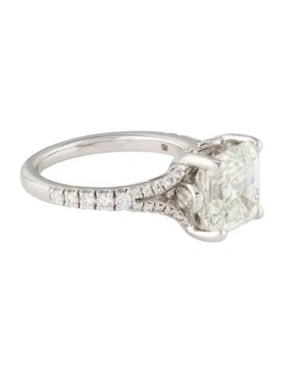 Pre-owned Badgley Mischka 14k Lab-grown Diamond Engagement Ring In Multi