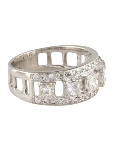 Pre-owned Badgley Mischka 14k Pear & Diamond Cocktail Ring In Multi