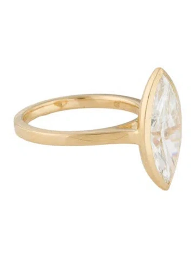 Pre-owned Badgley Mischka 18k 4.02ct Lab-grown Diamond Cocktail Ring In Multi