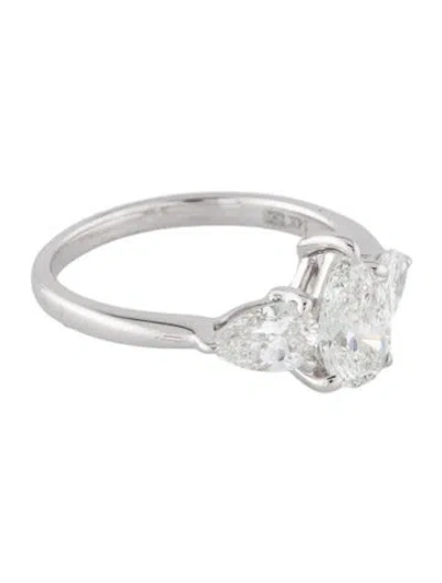 Pre-owned Badgley Mischka 1.90ctw Three Stones Lab-grown Diamond Engagement Ring In Multi