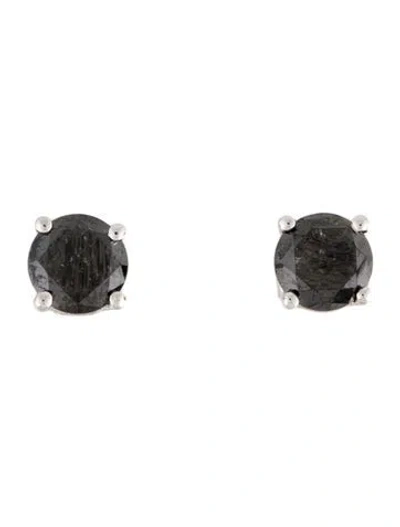 Pre-owned Badgley Mischka 1.92ctw Diamond Stud Earrings In Multi