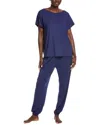 Badgley Mischka 2pc Yummy Shirt & Pant Set In Blue