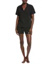 Badgley Mischka 2pc Yummy Shirt & Short Set In Black