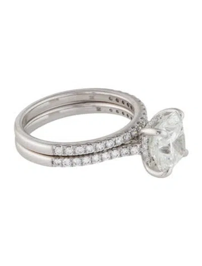Pre-owned Badgley Mischka 3.01ct Lab-grown Diamond Wedding Set In Multi