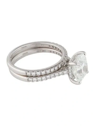Pre-owned Badgley Mischka 3.02ct Lab-grown Diamond Wedding Set In Multi