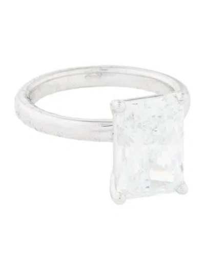 Pre-owned Badgley Mischka 5.10ct Lab-grown Diamond Engagement Ring In Multi