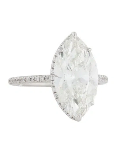 Pre-owned Badgley Mischka 5.19ct Lab-grown Diamond Engagement Ring In Multi