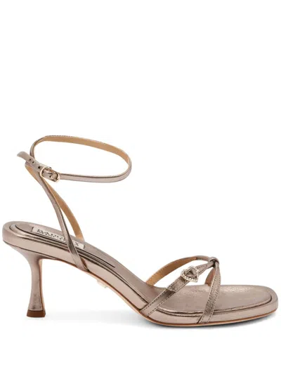 Badgley Mischka 65mm Brynna Leather Sandals In Pink