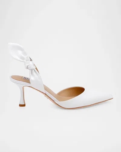 Badgley Mischka 65mm Yuan Leopard Knotted Slingback Pumps In Multi