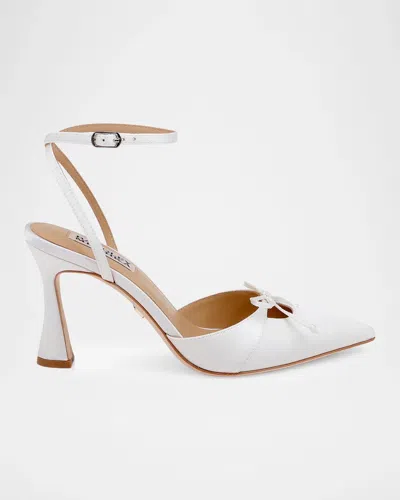 Badgley Mischka 80mm Yara Ii Satin Ankle-strap Pumps In Multi