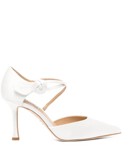 Badgley Mischka 85mm Jayden Pumps In White