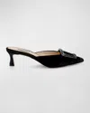 Badgley Mischka Collection Abigayl Pointed Toe Mule In Black
