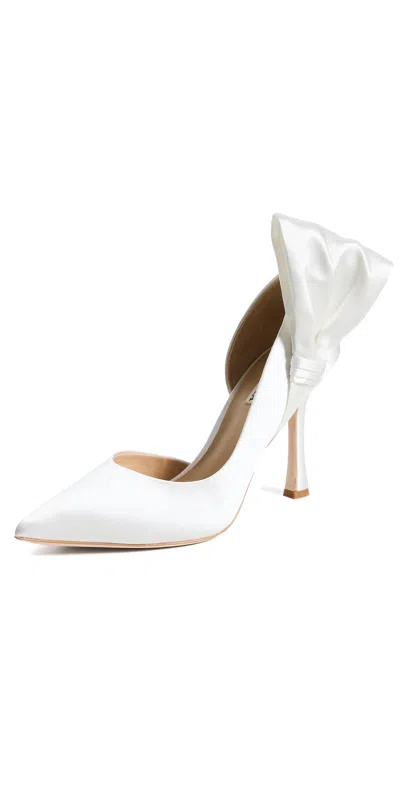 Badgley Mischka Alejandra Pumps White Satin