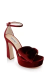 Badgley Mischka Collection Alora Ii Ankle Strap Platform Sandal In Purple