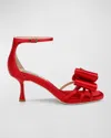 Badgley Mischka Collection Alysha Ankle Strap Sandal In Ruby Red