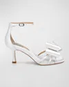 Badgley Mischka Collection Alysha Ankle Strap Sandal In Soft White
