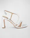 Badgley Mischka Collection Amora Slingback Sandal In Soft White
