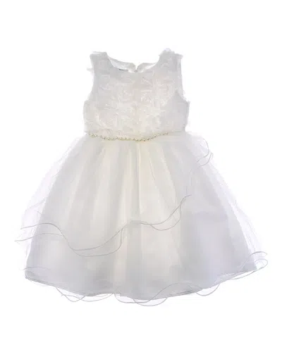 Badgley Mischka Kids' Angie Dress In White