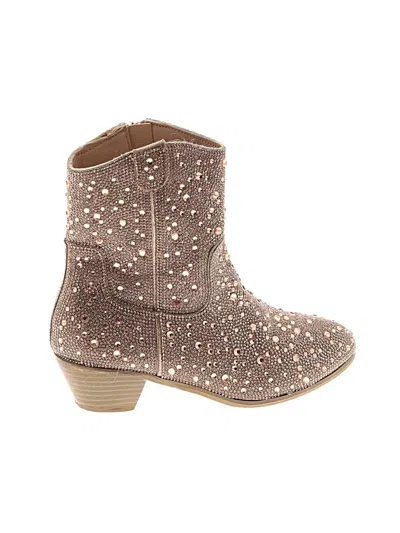 Pre-owned Badgley Mischka Kids' Ankle Boots In Gold