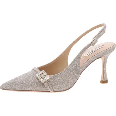 Badgley Mischka Ann Marie Womens Embellished Slingback Heels