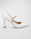 BADGLEY MISCHKA ANTONIA SILK MARY JANE PUMPS