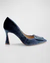 Badgley Mischka Collection Aubree Pointed Toe Pump In French Blue