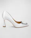 Badgley Mischka Collection Aubree Pointed Toe Pump In Soft White
