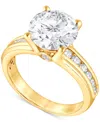 Badgley Mischka Bagley Mischka Certified Lab Grown Diamond Channel Set Engagement Ring (4 Ct. T.w.) In 14k Gold In Gold