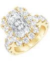 Badgley Mischka Bagley Mischka Certified Lab Grown Diamond Emerald Halo Engagement Ring (8-3/4 Ct. T.w.) In 14k Gold In Gold
