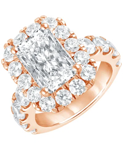 Badgley Mischka Bagley Mischka Certified Lab Grown Diamond Emerald Halo Engagement Ring (8-3/4 Ct. T.w.) In 14k Gold