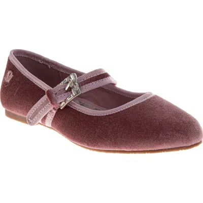 Badgley Mischka Kids'  Ballerina Mary Jane Flat In Pink