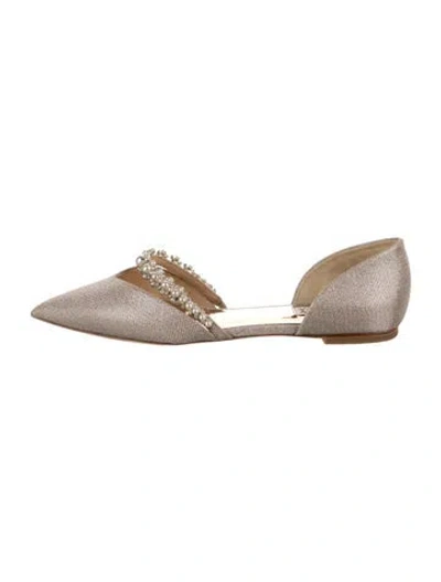 Pre-owned Badgley Mischka Ballet Flats In Multicolor