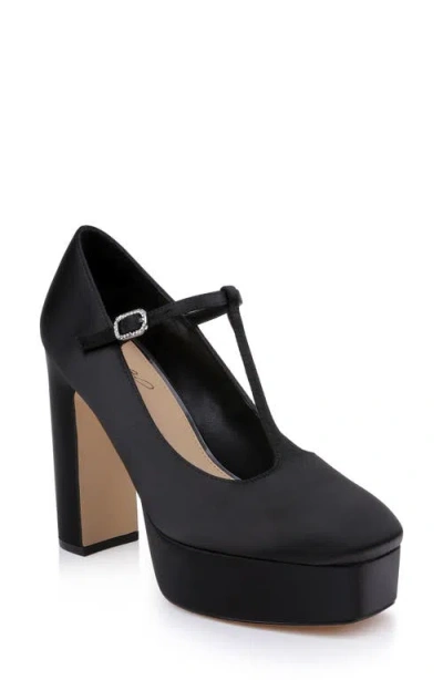 Badgley Mischka Banks T-strap Platform Pump In Black