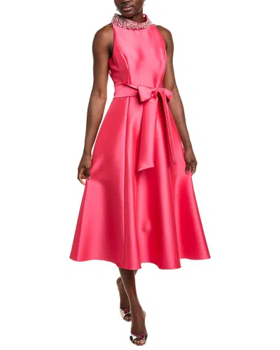 Badgley Mischka Beaded Mock Neck Gown