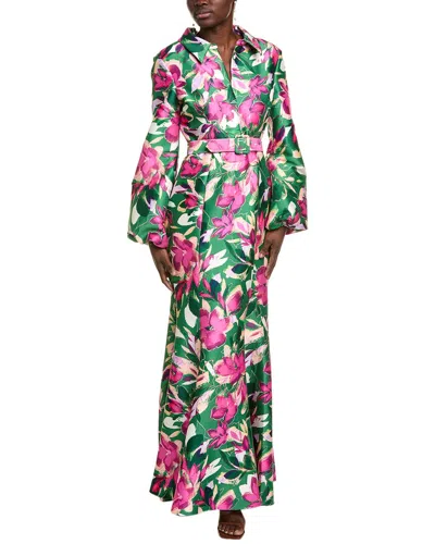 Badgley Mischka Belted Shirtgown