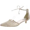 Badgley Mischka Betsy Womens Satin Pointed Toe Kitten Heels In Multi