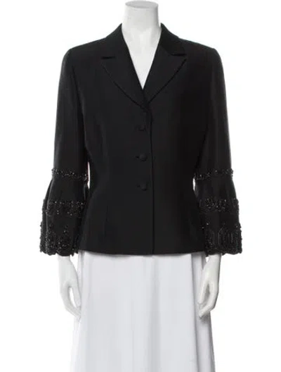 Pre-owned Badgley Mischka Blazer In Black