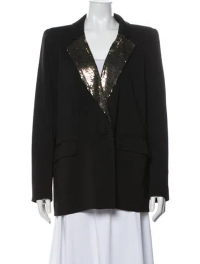 Pre-owned Badgley Mischka Blazer In Black