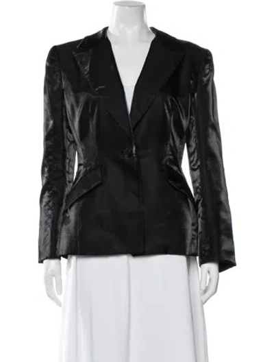 Pre-owned Badgley Mischka Blazer In Black
