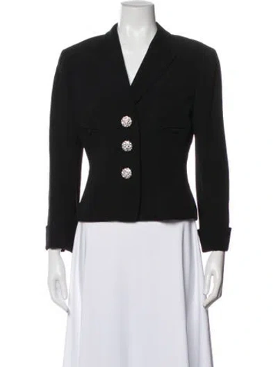 Pre-owned Badgley Mischka Blazer In Black