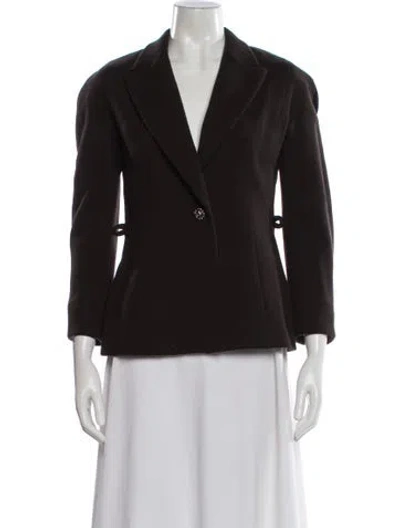 Pre-owned Badgley Mischka Blazer In Brown
