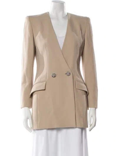 Pre-owned Badgley Mischka Blazer In Neutral