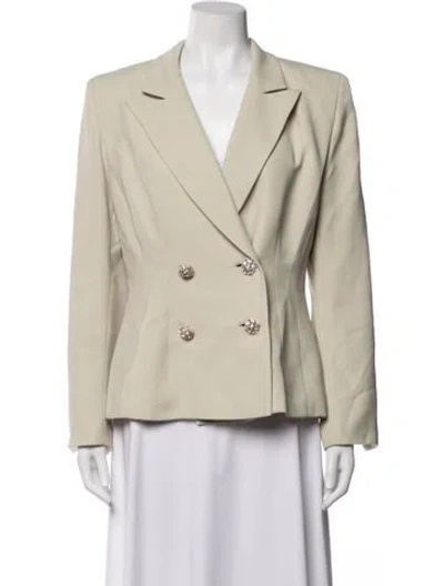 Pre-owned Badgley Mischka Blazer In Neutrals