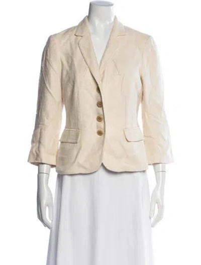 Pre-owned Badgley Mischka Blazer In Neutrals