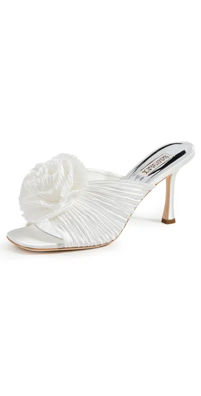 Badgley Mischka Collection Blythe Slide Sandal In White