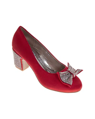 Badgley Mischka Kids' Bow Dress Shoe In Red