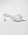 Badgley Mischka Collection Brandy Slide Sandal In Soft White